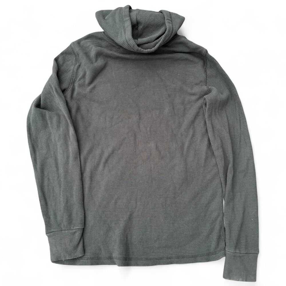 Polo Ralph Lauren y2K Waffle Hoodie Shirt | Embroidered Logo | Medium - Picture 3 of 3